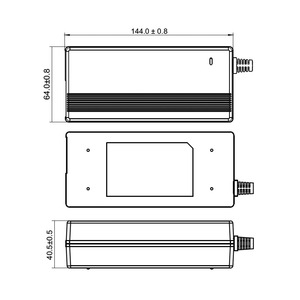 <b>12V</b> 6.67A 80W Universal AC-<b>DC</b> Switching Adapter with IEC320 C14 AC Inlet - Product Image 3