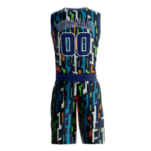 Tenues de sport personnalisées avec nom et numéro d'équipe, ensembles de maillots et shorts de basketball par sublimation, taille OEM, broderie, uniforme de basketball - Product Image 3