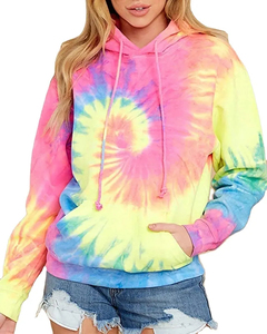 Solid Trader Ultra Soft Fleece Lining Classic Fit Relaxed Casual Lounge Wear Fashionable Streetwear Women <b>Tie</b> <b>Dye</b> <b>Hoodie</b> - Product Image 5