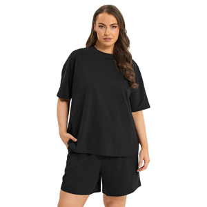 Ensemble de t-shirt et short de sport pour femmes, logo personnalisé, deux pièces, entraînement, gym, fitness, course à pied, vêtements de sport, vêtements décontractés d'été - Product Image 1