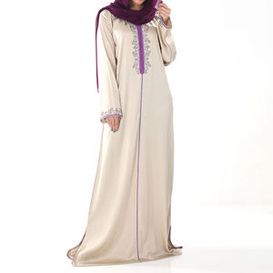 Jalabiya Premium Estilo Árabe para Mujer, Manga Larga, Vestido Modesto de Oriente Medio, Tela Suave y Cómoda - Product Image 4