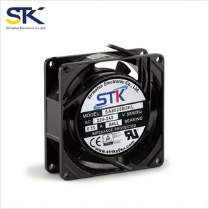 พัดลมระบายความร้อนแบบแกน DC รุ่น STK 70-75 มม. AD8025 (IC) 12/24/48V ลูกปืนแบบลูกกลิ้ง พลาสติกสีดำ ได้รับการรับรองมาตรฐาน CE RoHS สำหรับ CUL TUV ฟรีค่าจัดส่ง - Product Image 1