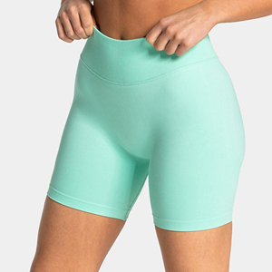Shorts Deportivos Transpirables de Secado Rápido y Alta Elasticidad con Efecto Push-Up, Cintura Baja, Leggings Cortos para Gimnasio y Fitness, Shorts de Yoga Sin Costuras para Mujer - Product Image 1