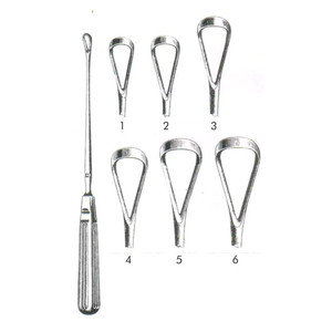 Curette utérine Sims 11 (27,9 cm) à lame acérée, taille 1-10, instruments chirurgicaux gynécologiques en acier inoxydable - Product Image 1
