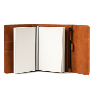 Luxury Leather <b>Journal</b> Notebook with Custom Logo | Hardcover Diary Planner Refillable <b>Writing</b> Book for Business Travel & Gifts - Product Image 1