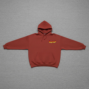 Pull à capuche en molleton surdimensionné pour homme, 100 % coton, design tendance, broderie 3D, écologique, idéal pour l'hiver et les loisirs - Product Image 1