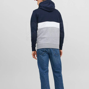 Sweat-shirt à capuche pour homme INDEX, design color block, coupe classique, décontracté, pour l'automne, avec poche avant avec logo, pull en molleton - Product Image 6