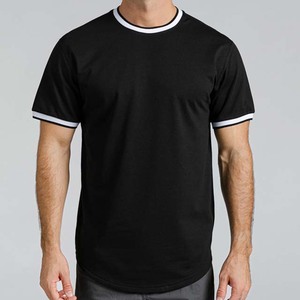 T-shirt Homme Léger de Qualité Supérieure, Doux, Séchage Rapide, Tricoté, Dernière Conception, Quantité en Gros, T-shirt Personnalisé à Bordures Contrastantes - Product Image 1