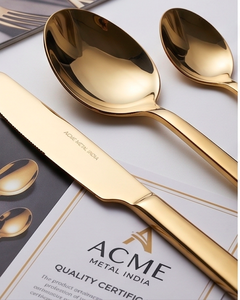 Stylish Copper Coated Cutlery Set Stainless Steel High Mirror Polish Rust Resistant For Dinner Table Parties And Restaurant - Product Image 2