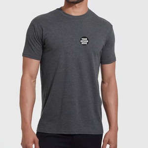 เสื้อยืดโลโก้ธุรกิจสั่งทำขายส่ง เสื้อยืดไตรเบลนด์สั่งทำ - Product Image 1