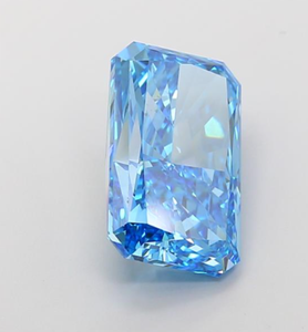 Diamante Cultivado en Laboratorio con Certificación IGI, Corte Radiante de 10.06 CT, Color Azul Intenso Fantasía, Claridad VS1, CVD LG 722527595, ROYAL GEMS para Joyería - Product Image 2