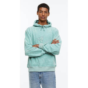 <b>Men's</b> 100% <b>Micro</b> <b>Fleece</b> Thickened Winter Plain Dyed Solid Oversized Street Style Custom Logo Breathable Quick Dry Hooded 450g - Product Image 5
