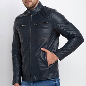Hot Sale Men's Genuine Leather Winter <b>Jacket</b> <b>Slim</b> <b>Fit</b> Street Wear Professional Outerwear High Quality Custom Design <b>Jacket</b> - Product Image 5