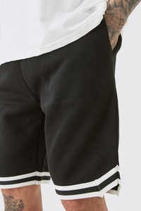 Shorts Bermuda Noirs pour Hommes avec Logo Personnalisé, Impression par Transfert Thermique, Séchage Rapide, Taille Élastique, Vêtements de Sport Casual - Product Image 6