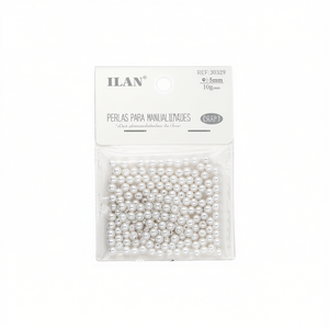 Perle Ilan per Artigianato 5mm Bianche Sacchetto da 10g - Product Image 2