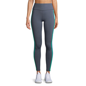 New Arrival Solid Mid Waist Yoga Pants for Ladies in 100% Spandex Polyester Panel Work Gym Fitness Wear - Product Image 4