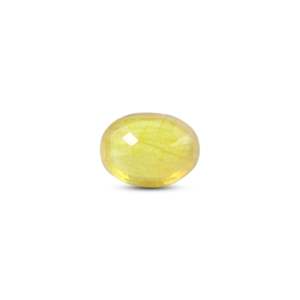 ไพลินสีเหลืองธรรมชาติ 5.05 กะรัต รูปทรงวงรี พลอยหลวมสำหรับเครื่องประดับชั้นดี - Product Image 2