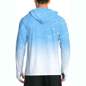 เสื้อฮู้ดตกปลาแบบซับลิเมชั่น ผลิตจากโรงงานดั้งเดิม โพลีเอสเตอร์ 100% พิมพ์ลายด้วยความร้อน ปรับแต่งสีและโลโก้ได้รวดเร็ว - Product Image 6