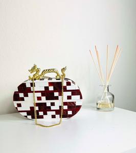 Sac à main bohème en résine et bois de haute qualité, fait main, pour femme, accessoire de mode tendance, finition attrayante, Inde - Product Image 2