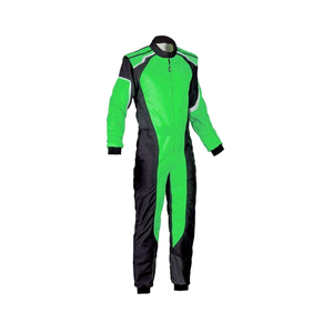 Combinaison de course moto pour homme, manches longues, vert et noir, respirante, pour toutes les saisons - Product Image 2