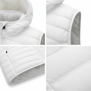 Premium High Quality Hooded Stand Customized Logo Printing Winter Wear Men Regular Sleeve <b>Canvas</b> Puffer <b>Jacket</b> OEM Services - Product Image 5