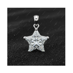 Idées de cadeaux de Noël en argent sterling 925 pour maman, papa, femme, mari, pendentifs et breloques en diamant personnalisés uniques, bijoux fins, étoile - Product Image 1