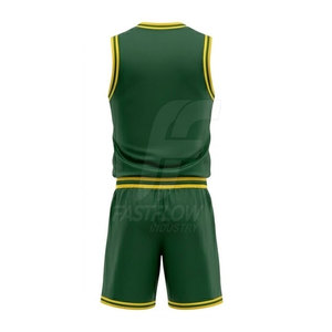Ensemble d'uniformes de basketball confortables pour équipes sportives avec finition en tissu de qualité supérieure et sac de transport - Product Image 4