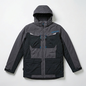 Veste technique à capuche gris foncé |   Veste d'extérieur imperméable multi-poches |   Veste réfléchissante de style streetwear |   Fabricant OEM personnalisé - Product Image 1