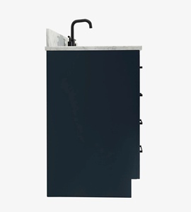 Wholesale Timothy 37 Inch <b>Bathroom</b> Vanity Cabinet Left Offset Sink Cabinet Only 5 Finish Options OEM Vietnam Manufacturer - Product Image 3