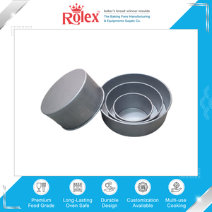 Moules à gâteau ronds en acier aluminisé de qualité supérieure, très utilisés, robustes, 7x2 pouces, pour la pâtisserie industrielle et commerciale - Product Image 2