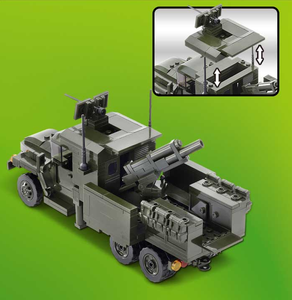 OXFORD Cobra Team Artillery Brigade Building Toys Transportation Theme <b>Block</b> Model Firepower Vehicle Assemble ABS <b>Plastic</b> - Product Image 2