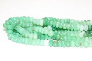 Piedras preciosas sueltas de crisoprasa, cuentas en forma de melón talladas suaves, piedras preciosas naturales, hebras para hacer joyas - Product Image 4
