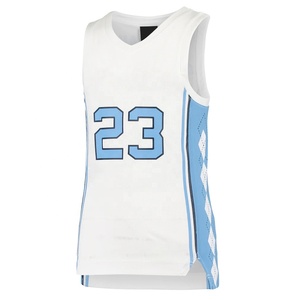 Maillot de basket-ball personnalisé pour enfants, chemise de sport sans manches en maille de polyester, numéro 23, uniforme d'entraînement d'équipe - Product Image 1