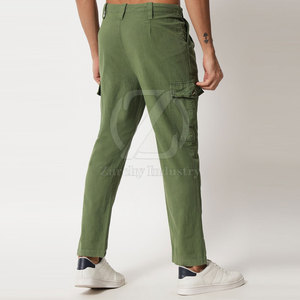 Pantalon cargo en coton respirant et léger pour homme, coupe droite, taille haute, écologique, séchage rapide, idéal pour l'hiver et le sport – Vente en gros - Product Image 4