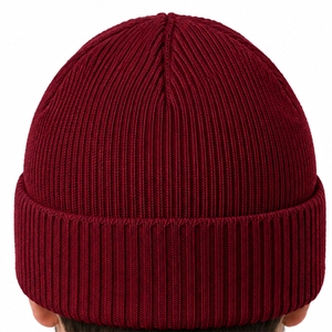 Bonnet unisexe en tricot à revers, finition soignée, toucher doux, confort ajusté, idéal pour les jours froids, ajustement facile, look intemporel, couvre-chef, casquette d'usine d'exportation - Product Image 6