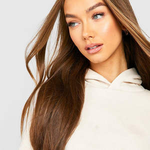 Survêtement d'hiver grande taille pour femmes, 100% coton, pantalon de survêtement à capuche, motif uni, imprimé personnalisé, OEM, ensembles de survêtements pour filles - Product Image 1