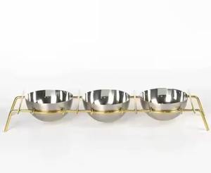 Metal <b>chocolate</b> bowl for serving <b>assorted</b> handmade <b>chocolates</b> elegantly at wedding receptions luxurious table decoration style - Product Image 4