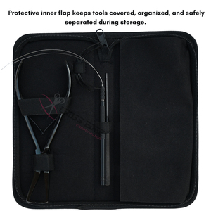 Kit d'outils tout-en-un pour extensions de cheveux Microlink noires avec pince à retirer les perles, crochet à boucle et aiguilles à coudre professionnelles - Product Image 6