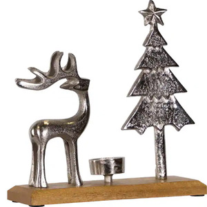 Reindeer and Tree Metal Christmas <b>Tealight</b> <b>Holder</b> Christmas Reindeer and Tree Metal <b>Tealight</b> <b>Holder</b> - Product Image 3