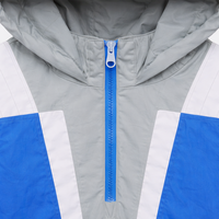 Veste coupe-vent personnalisée pour homme Starter, style universitaire |   Veste légère imperméable à capuche avec fermeture éclair |   Logo personnalisé en gros