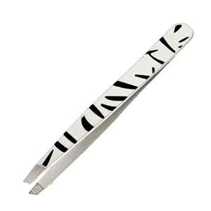 High Quality Slanted Eyebrow Tweezers For Plucking <b>Threading</b> Hair Removal Tweezers With Comfortable Plain Handle - Product Image 6