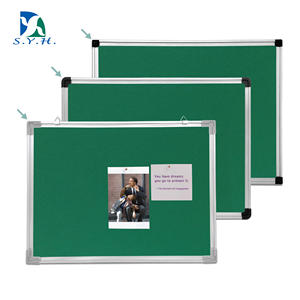 Tablero de anuncios de tela verde SYH con marco de aluminio para exhibición de mensajes - Product Image 4