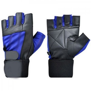 Customizable Unisex <b>Weight</b> Lifting Gym <b>Gloves</b> with Leather & Amara Material - Product Image 1