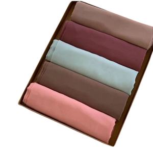 Elegantes Pañuelos de Gasa para Mujer, Suaves, Ligeros, Transpirables, Personalizables, Hijab, Chal Musulmán, Pañuelo Largo para la Cabeza - Product Image 5