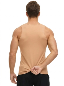 New <b>Men</b> Breathable Quick Drying Lightweight Casual Tank Top Solid Color <b>Vest</b> <b>for</b> Fitness Workout Training <b>Gym</b> - Product Image 3