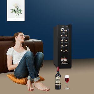Frigorifero Cantinetta Elettronico JC 34 115V 85W 34L (1.2cu.ft) per 12 Bottiglie con Porta in Vetro Trasparente Nero, Mini Installazione per Hotel - Product Image 6