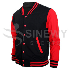 Chaqueta Letterman de alta calidad para hombre, manga larga, con tu logo, chaqueta universitaria de béisbol para hombre - Product Image 2