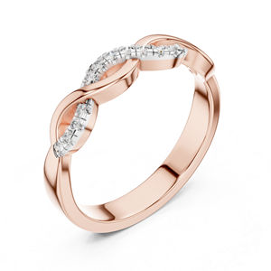 Bague en or blanc 14 carats avec diamant rond cultivé en laboratoire pour femmes |   Vêtements de fiançailles |   Nouveau diamant cultivé - Product Image 4