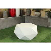 Table basse géométrique moderne FGRC légère de 36 pouces pour villa et usage extérieur, plateau imperméable, meubles de salon