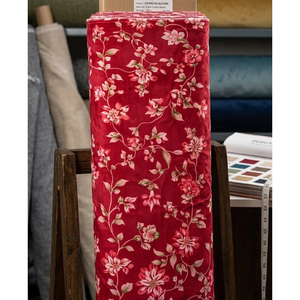 Decorative Dark Pink Floral <b>Table</b> Cover Custom Polyester Cotton Dining <b>Linen</b> for Hotels Cafes and Homes - Product Image 4